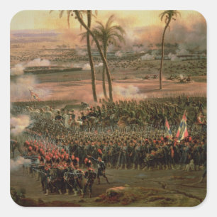 Sticker Carré La bataille des Pyramides, le 21 juillet 1798, 180