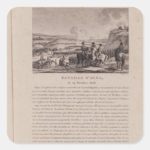 Sticker Carré La bataille d'iéna, le 14 octobre 1806
