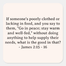 La Bible Verse James 2:15 - 16
