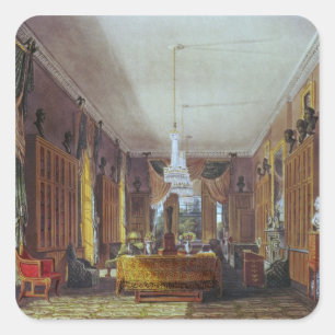 Sticker Carré La bibliothèque de la Reine, Frogmore