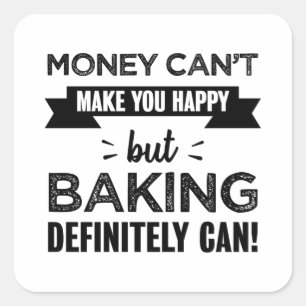 Sticker Carré La boulangerie fait de vous un cadeau de joie pour