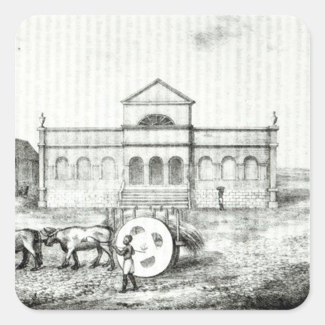 Sticker Carré La bourse de Rio, un piège public (Devant)