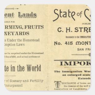 Sticker Carré La Californie 2