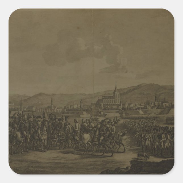 Sticker Carré La capitulation d'Ulm en octobre 1805 (Devant)