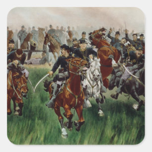 Sticker Carré La cavalerie, 1895