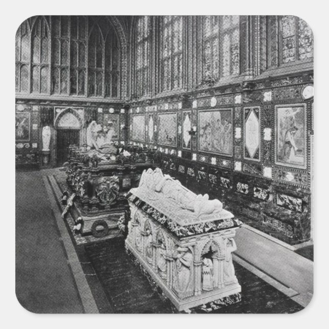 Sticker Carré La chapelle Albert Memorial, Windsor (Devant)