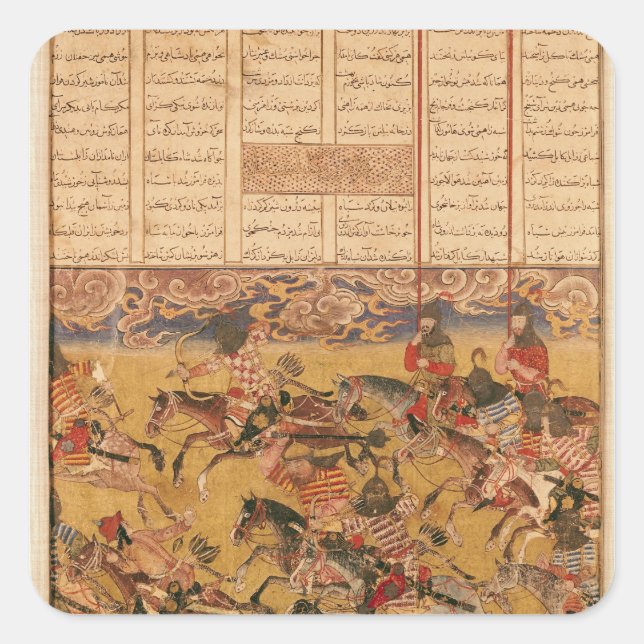 Sticker Carré La charge des Cavaliers de Faramouz (Devant)