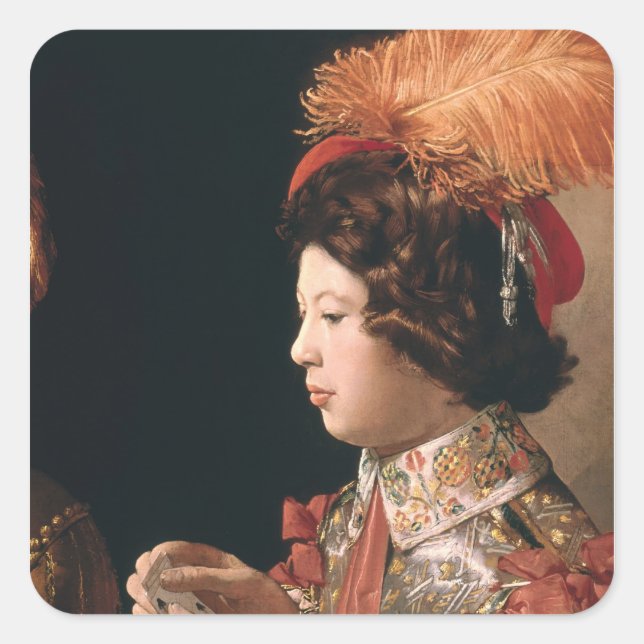 Sticker Carré La Cheat avec l'As des Diamants (Devant)