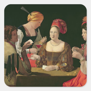 Sticker Carré La Cheat avec l'As des Diamants