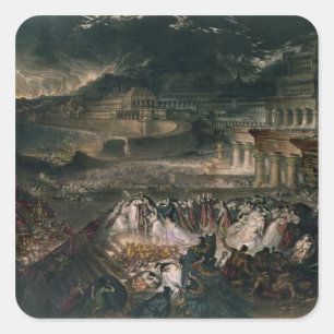 Sticker Carré La chute de Ninive