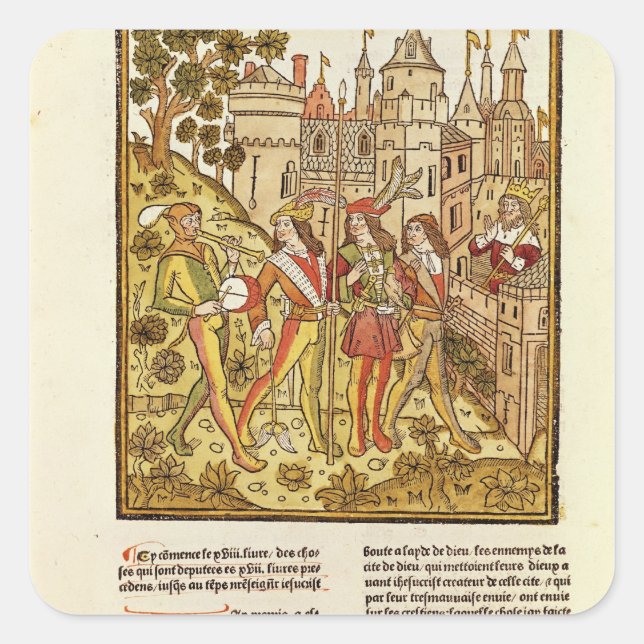 Sticker Carré La Cité de Dieu et la Cité de ce siècle (Devant)