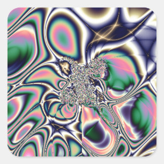 Sticker Carré La collection de graffitis embouteillée