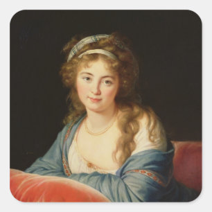 Sticker Carré La comtesse Catherine Vassilievna Skavronskaia