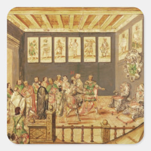 Sticker Carré La conquête du Mexique