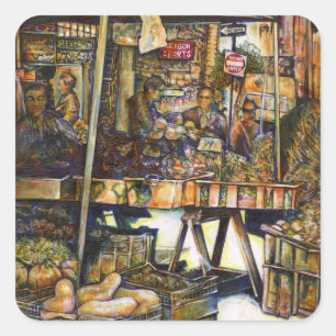 Sticker Carré La créativité éclatante toute lumière