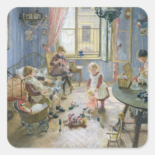 Sticker Carré La crèche, 1889