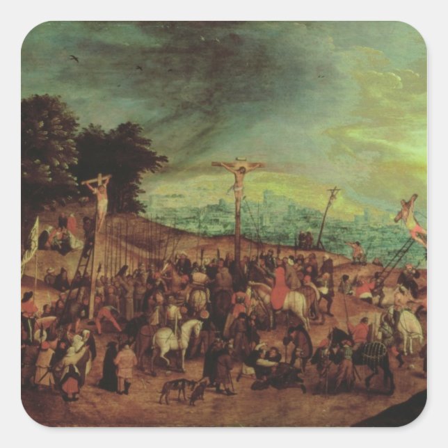 Sticker Carré La Crucifixion (Devant)