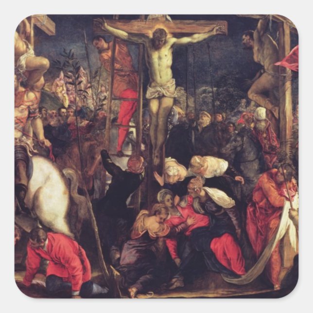 Sticker Carré La crucifixion 2 (Devant)