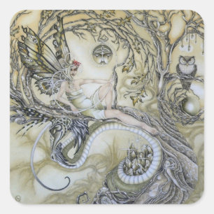 Sticker Carré La Dame de la Forêt