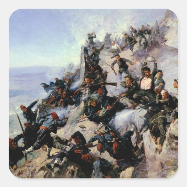 Sticker Carré La défense de l'aigle (Devant)