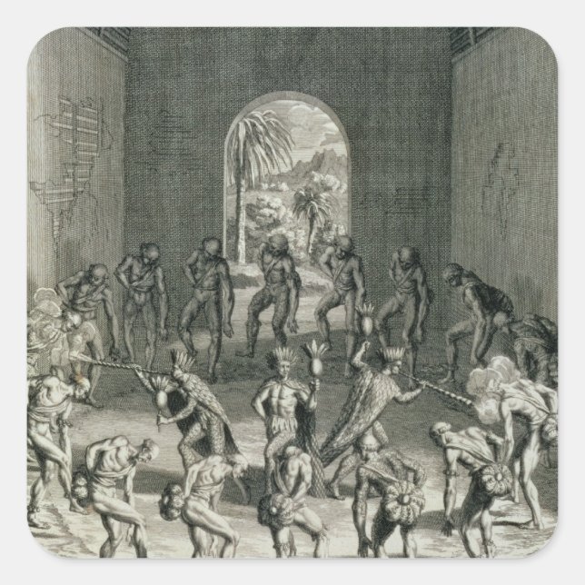 Sticker Carré La façon dont les prêtres caribéens boostent leur  (Devant)