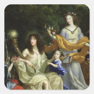 Sticker Carré La famille de Louis XIV 1670