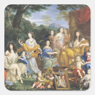 Sticker Carré La Famille de Louis XIV 1670 2