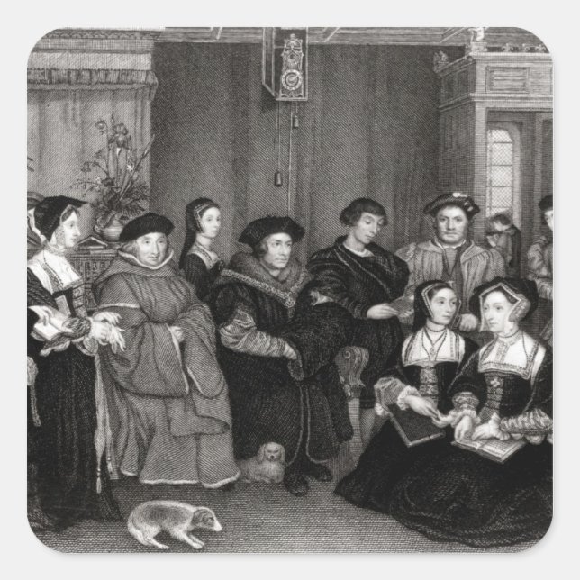 Sticker Carré La famille de Thomas More (Devant)