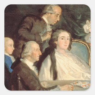 Sticker Carré La famille d'Infante Don Luis de Borbon 2