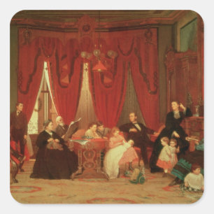 Sticker Carré La famille Hatch, 1870-1871