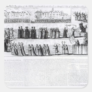 Sticker Carré La Fausse procession solennelle