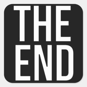 Sticker Carré La fin