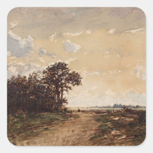 Sticker Carré La Forêt De Fontainebleau Aux Environs De Barbizon