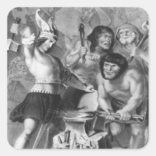 Sticker Carré La forge de Vulcan