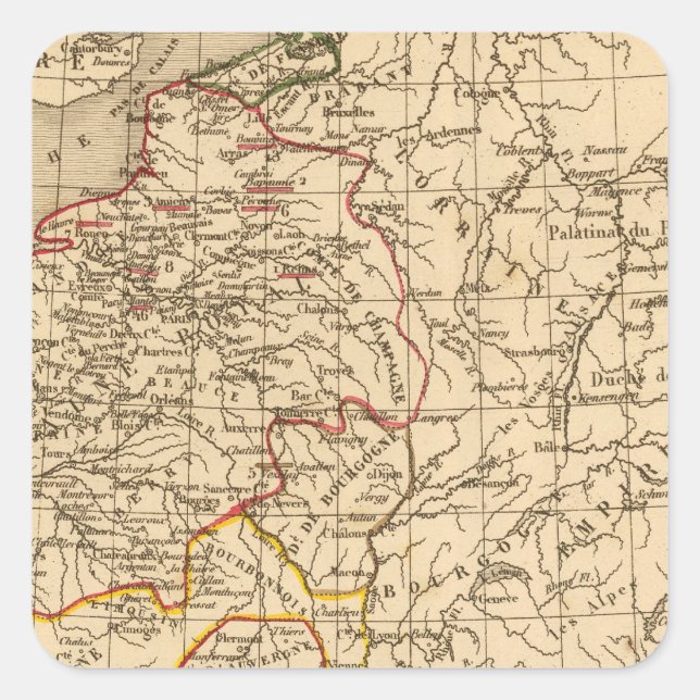 Sticker Carré La France 1180 a 1223 (Devant)