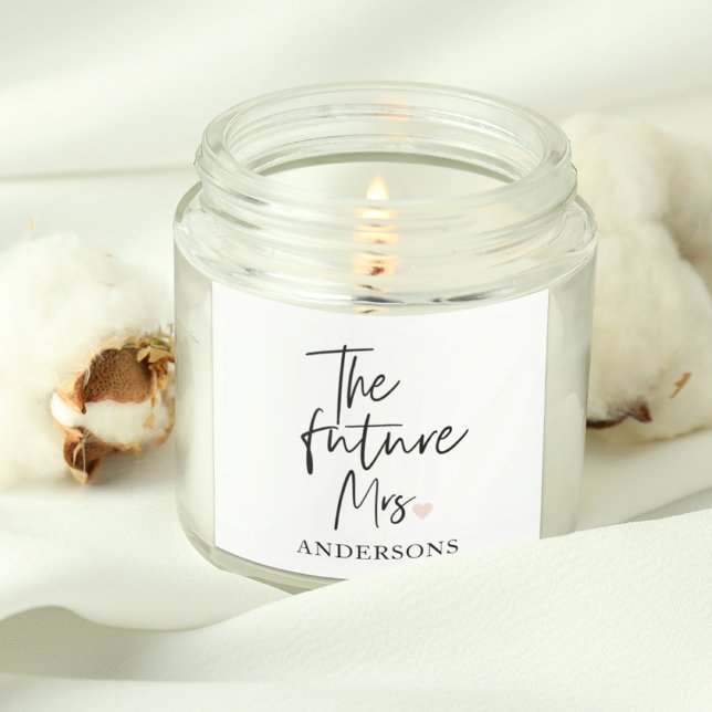 Sticker Carré La future Mme et Votre Nom | Cadeau de beauté mode (Créateur téléchargé)