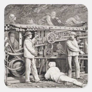 Sticker Carré La galerie avancée du côté français du lundi