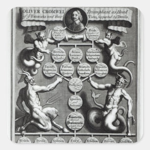 Sticker Carré La généalogie d'Oliver Anti-Christ