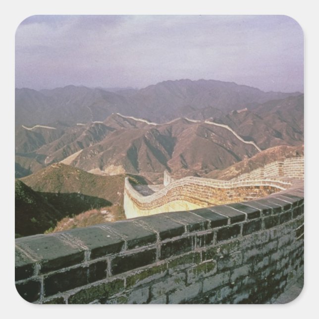 Sticker Carré La Grande Muraille de Chine (Devant)