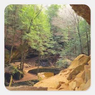 Sticker Carré La grotte du Vieux Homme