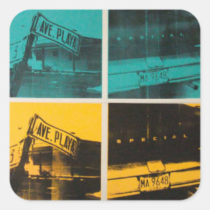 Sticker Carré La Havane 2