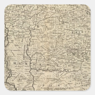 Sticker Carré La Hongrie et le Transilvania 2