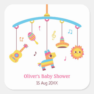 Sticker Carré La huche joue les décorations orientées mexicain