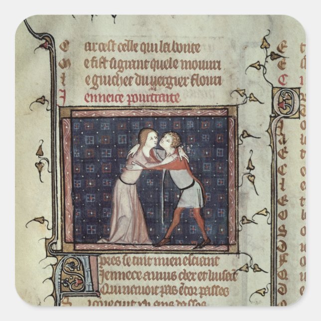 Sticker Carré La jeunesse et l'amour (Devant)