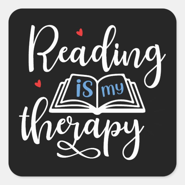 Sticker Carré La Journée mondiale du livre apprend (Devant)