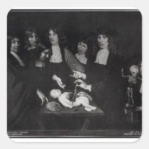 Sticker Carré La leçon d'anatomie du professeur Frederik