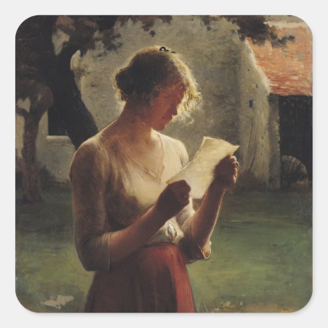 Sticker Carré La lettre (Devant)