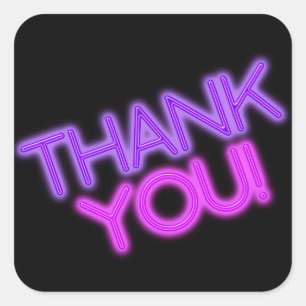 Sticker Carré La lumière dans le Merci sombre