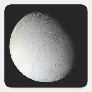 Sticker Carré La lune Enceladus 3 de Saturn