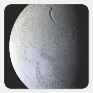 Sticker Carré La lune Enceladus de Saturn
